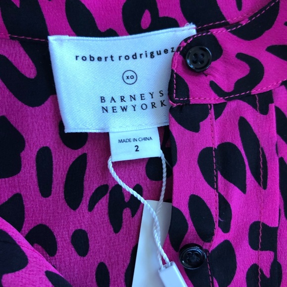 NWT ROBERT RODRIGUEZ LEOPARD PINK DRESS SIZE 2 - Picture 4 of 6